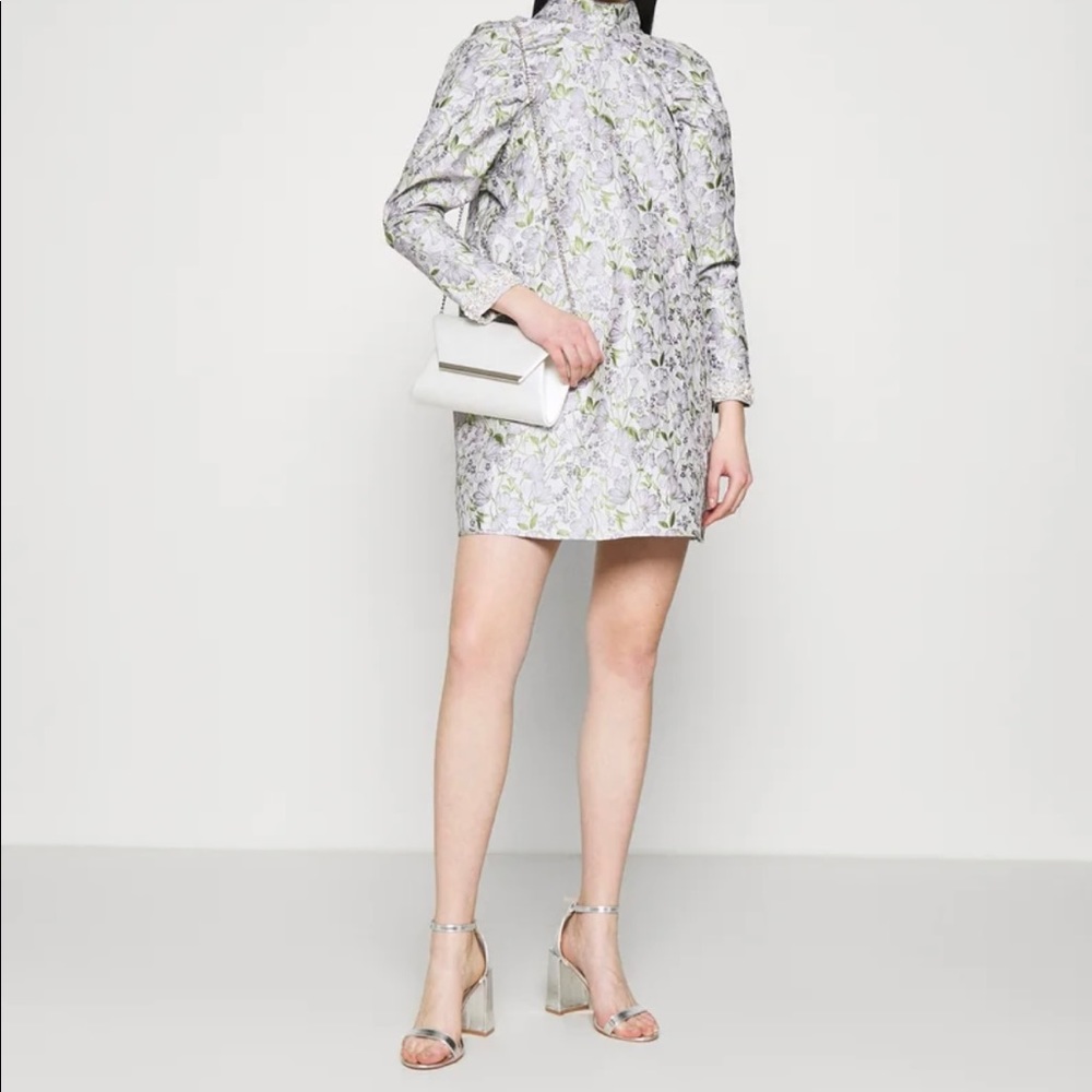 SISTER JANE Table Talk Jacquard Mini Dress XS